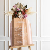 Mirror Rose Gold Welcome Sign